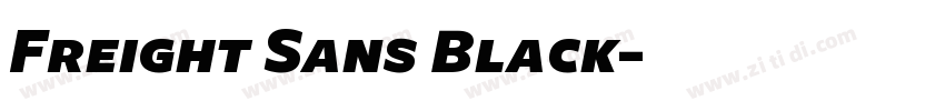 Freight Sans Black字体转换